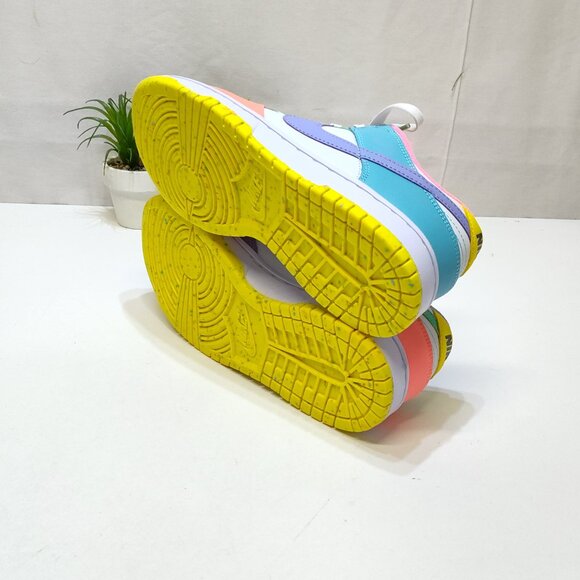 Nike Dunk Low SE Easter Candy Men 8.5 WMNS 10 Multi-Color DD1872-100 Wore Twice! - Picture 10 of 13